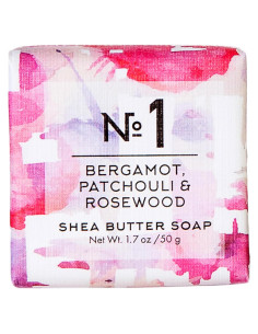 Jabón Italiano Via Mercato 50g - Bergamota, Pachulí, Rosa