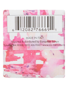 Jabón Italiano Via Mercato 50g - Bergamota, Pachulí, Rosa 2