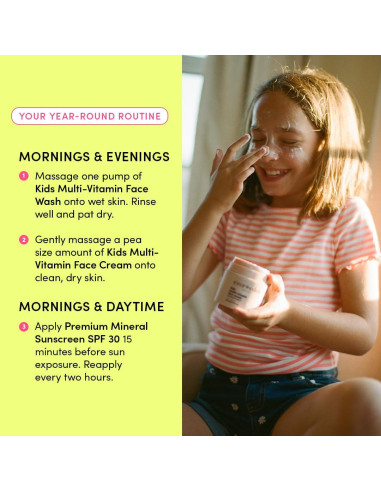 Set de Cuidado Facial para Niños Evereden - Hidratante Melón