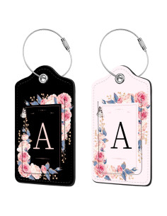 Etiquetas de Equipaje de Cuero PU Anikathy - 2 Pcs con Privacidad