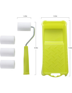 Kit de Rodillos de Pintura Mini KUPOO 6 Piezas 2" Espuma 2