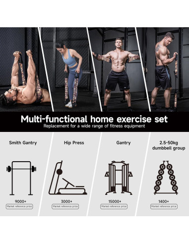 Bandas de Resistencia Multifuncionales INNSTAR 6 Cuerdas 3 Niveles