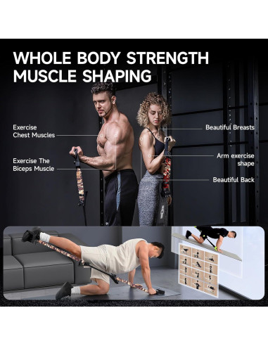 Bandas de Resistencia Multifuncionales INNSTAR 6 Cuerdas 3 Niveles