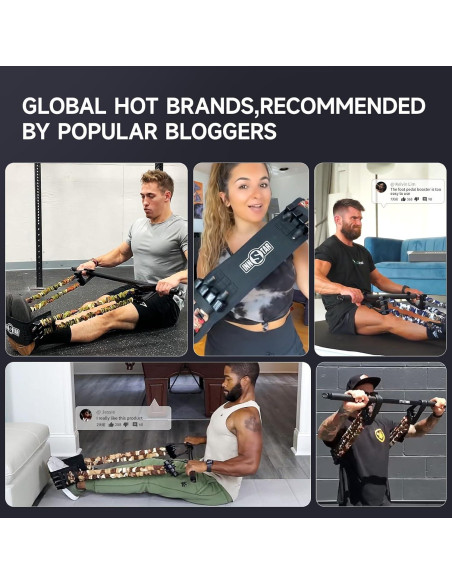 Bandas de Resistencia Multifuncionales INNSTAR 6 Cuerdas 3 Niveles