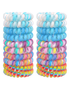 JessLab 20 Gomas de Pelo en Espiral Elásticas Sin Daño