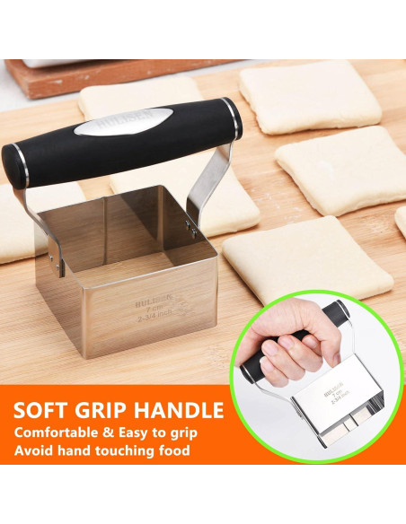 Cortador de Galletas Cuadrado HULISEN 6.99 cm Acero Inoxidable
