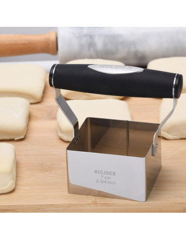 Cortador de Galletas Cuadrado HULISEN 6.99 cm Acero Inoxidable