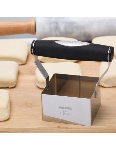 Cortador de Galletas Cuadrado HULISEN 6.99 cm Acero Inoxidable