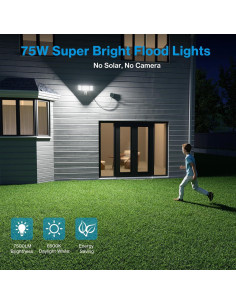 Luz de Inundación LED Olafus 75W con Sensor de Movimiento IP65 2