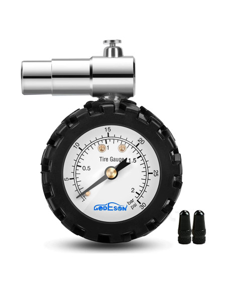 Medidor de Presión de Neumáticos GODESON Presta 0-30PSI