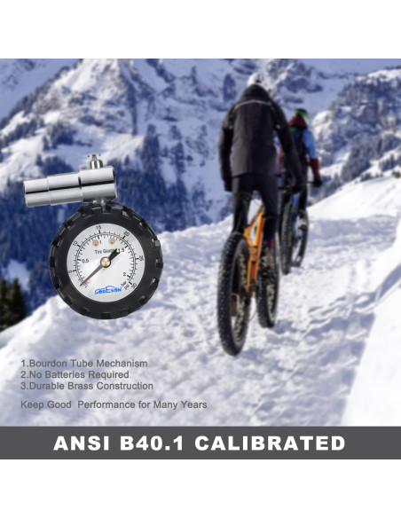 Medidor de Presión de Neumáticos GODESON Presta 0-30PSI