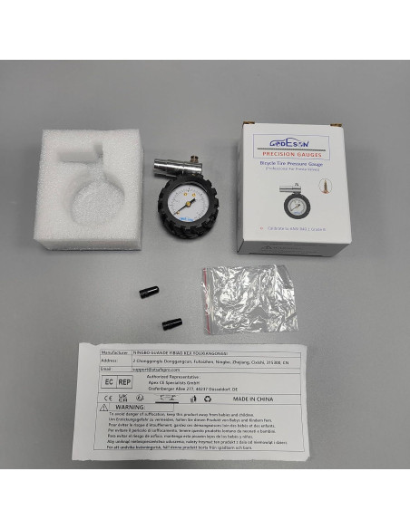 Medidor de Presión de Neumáticos GODESON Presta 0-30PSI