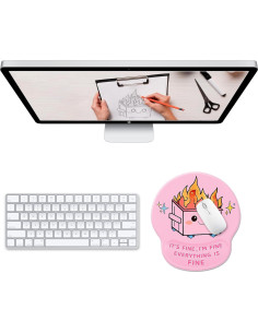 Alfombrilla de Ratón Ergonómica Hancynir con Soporte para Muñeca 2