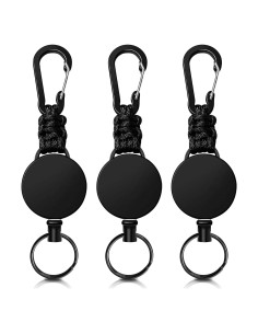 Llavero Retráctil Wonwood_direct Paquete de 3 con Cable 60 cm