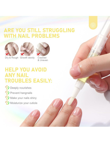 Bolígrafo de Aceite para Cutículas SAVILAND 6PCS 2.36ml