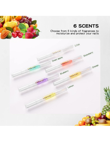 Bolígrafo de Aceite para Cutículas SAVILAND 6PCS 2.36ml
