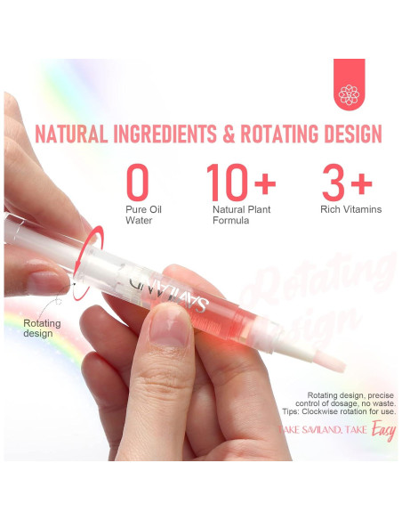 Bolígrafo de Aceite para Cutículas SAVILAND 6PCS 2.36ml