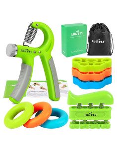 Kit de Fortalecimiento de Mano LDG FLY - Ejercitador y Anillos