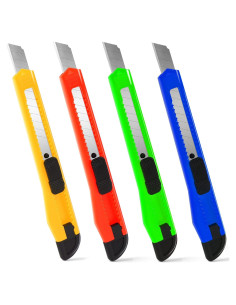 Cortador de Cajas TIFICAL 4 Pack 9mm Retráctil Ligero