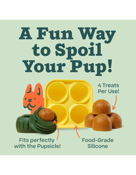 Bandeja de Moldes para Golosinas WOOF Pupsicle Pequeña 11.4 cm