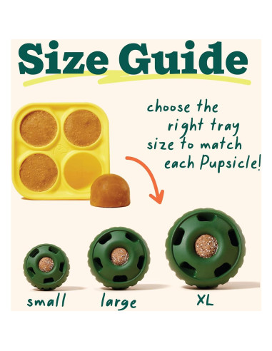 Bandeja de Moldes para Golosinas WOOF Pupsicle Pequeña 11.4 cm
