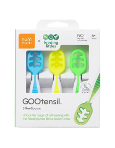 Juego de Cucharas de Silicona GOOtensils Feeding Littles - 3 Piezas