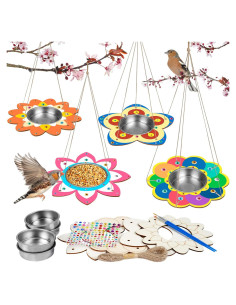 Kit de Alimentadores de Aves Fennoral para Niños - 4 Piezas DIY