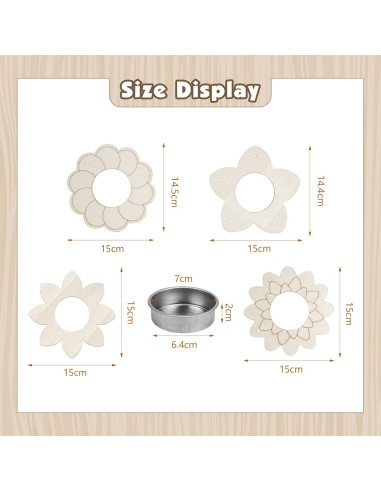Kit de Alimentadores de Aves Fennoral para Niños - 4 Piezas DIY