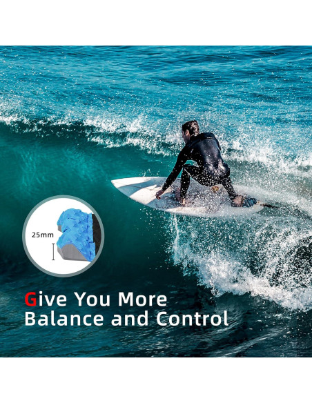 Almohadillas de Tracción Abahub 3 Piezas EVA para Surf