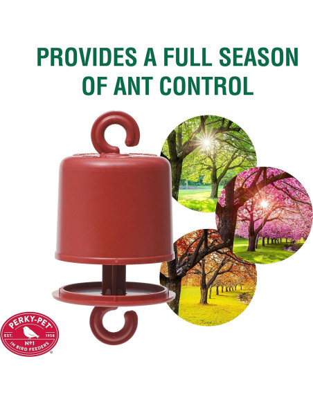 Guardia de Hormigas Perky-Pet 245L para Alimentadores de Aves - Rojo