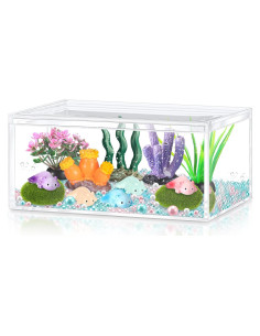 Kit DIY Axolotl Brilla en la Oscuridad HyDren - Mini Acuario