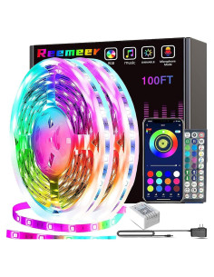 Luces LED 30.48m Reemeer RGB Control APP y Remoto