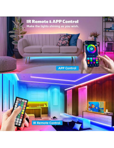 Luces LED 30.48m Reemeer RGB Control APP y Remoto 2