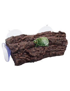 Plataforma Flotante para Tortugas Abustle Pig - Roca Natural 22x13x4 cm