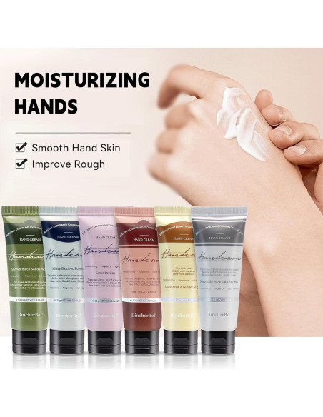 Set de Crema de Manos DincherBel 6 x 30 ml Aromas Variados