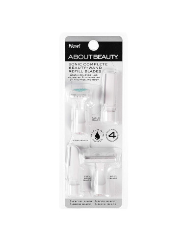 Cuchillas de Repuesto para Varita de Belleza Sonic - 4 Unidades