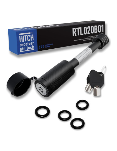 Cerradura de Enganche de Remolque RETRUE 5/8" Ajustable 3-3.5"