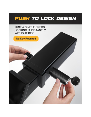 Cerradura de Enganche de Remolque RETRUE 5/8" Ajustable 3-3.5"