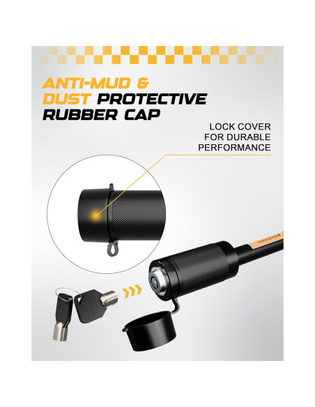 Cerradura de Enganche de Remolque RETRUE 5/8" Ajustable 3-3.5"