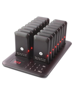 Sistema de Pagers Inalámbricos LOUIKENE 16 Pagers 300m