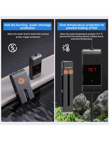 Calentador de Acuario 100W AQUASMITH para 151-189L