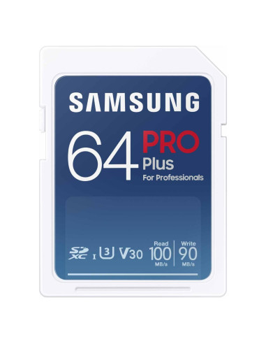 Tarjeta de Memoria SDXC Samsung PRO Plus 64GB 180MB/s
