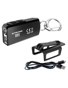 Linterna de llavero Nitecore TIP2, 720 lúmenes, recargable USB