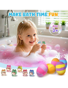 Bombas de Baño Qivatex con Juguetes Sorpresa - Conejo - 9 Piezas 2