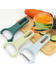 Juego de Peladores de Verduras VOGARB - 3 Cuchillas Inoxidable 2