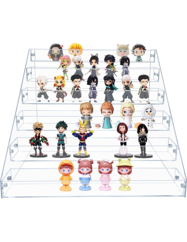 Estante de Especias en Capas PMMASTO 6 Niveles Acrílico Claro