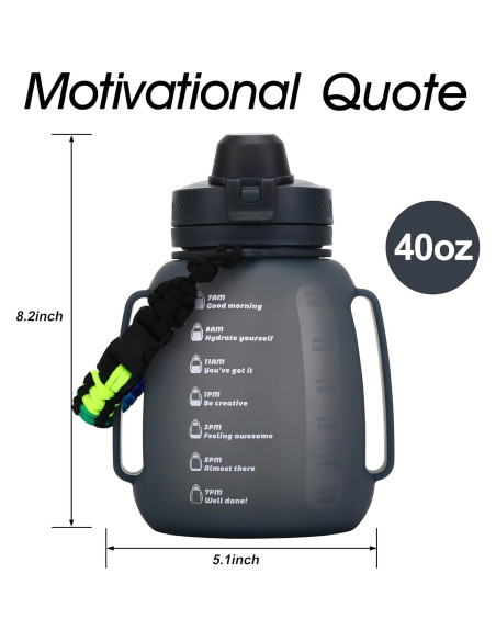 Botella de Agua Plegable TakeToday 1.2L Silicona Negra Botella de Agua Plegable TakeToday 1.2L Silicona Negra