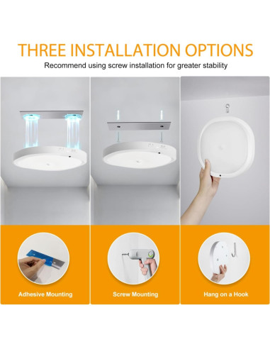 Luz de Techo Inalámbrica KNHUOS con Sensor de Movimiento 550LM