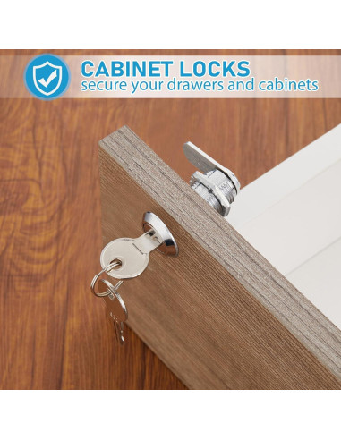 Juego de Cerraduras de Gabinete Kenning 24 Piezas 38mm