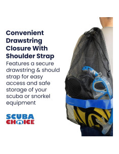 Bolsa de Malla Scuba Choice con Correa de Hombro 63,5x33cm 2